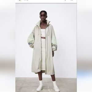 Zara Light Green Mesh Top